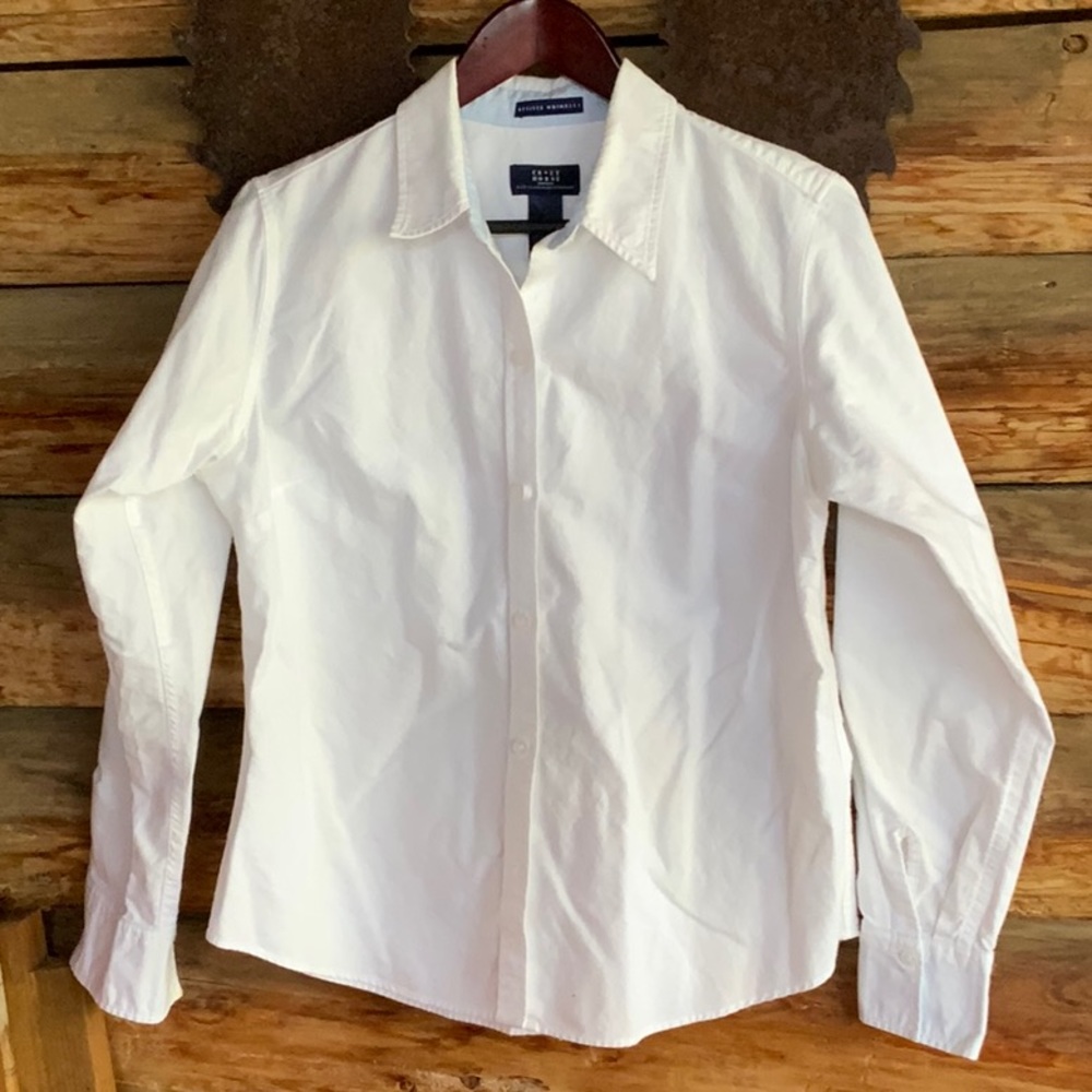 Crazy Horse by Liz Claiborne white button down shirt